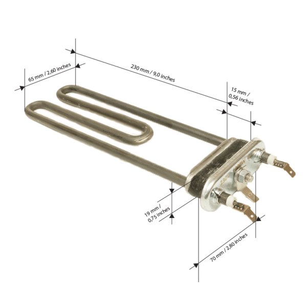 1900W Heating Element size