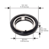 Axial Seal 90mm with size details US Laundry Parts
